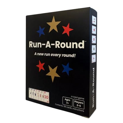 Run-A-Round Card Game, Family Card Game for Kids & Adults, 10 Fun Rounds - Add One Card Each Round, No Player Elimination, Ages 7+, 2-6 Players, 30+ Minutes