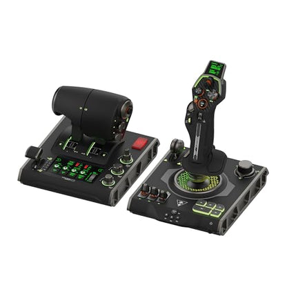 Turtle Beach VelocityOne Flightdeck Universal HOTAS Simulation System - PC | Windows 10 & 11 PCs, Joystick & Throttle for Air & Space Combat Simulation, Touch Display, 139 Mappable Controls, Black - style: Universal HOTAS Simulation System