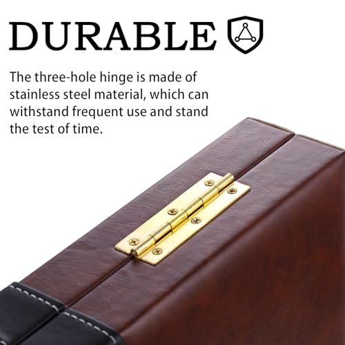 Backgammon Sets for Adults, 15 inch Backgammon Brown Sets Classic Board Game with Premium Leather Case, Portable Travels Strategy Backgammon Game Set for Adults, Kids (Brown) - color: Brown