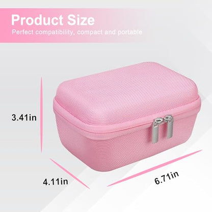 Canboc Carrying Case for Fujifilm X100VI/ X100V/ X100F/ X100S/ X-E5 Digital Camera, Zipper Mesh Pocket fit USB Cable, Pink (Case Only) - color: Pink
