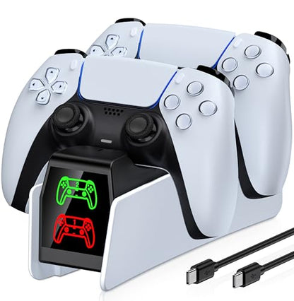 ps5 controller charger station PS5 Accessories Kits, charging station for PlayStation 5/Elite controller, Docking Station Replacement for DualSense Charging Station with USB C Cable