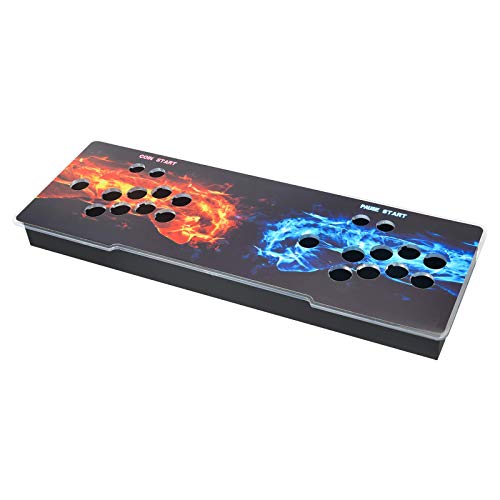 ARCADORA DIY Arcade Console Case Acrylic Panel Video Game Machine Box Replacement Case, Supports 8 Buttons, Home Cabinet 2 Players DIY Joystick Accessories Kit Empty Arcade Box