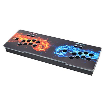 ARCADORA DIY Arcade Console Case Acrylic Panel Video Game Machine Box Replacement Case, Supports 8 Buttons, Home Cabinet 2 Players DIY Joystick Accessories Kit Empty Arcade Box