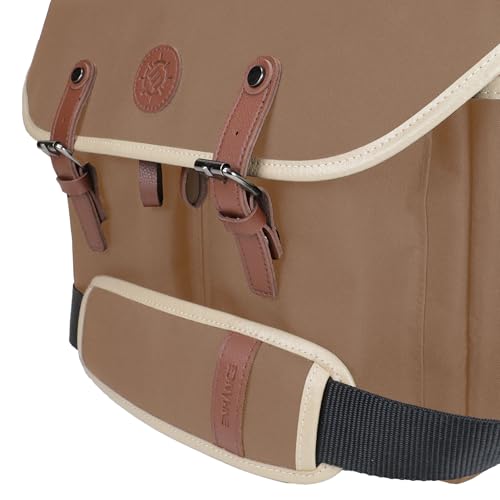 ENHANCE Designer Edition DnD Bag - RPG Player's Dungeons and Dragons Messenger Bag Fits Player's Handbook, Binders, Dice - color: Tan