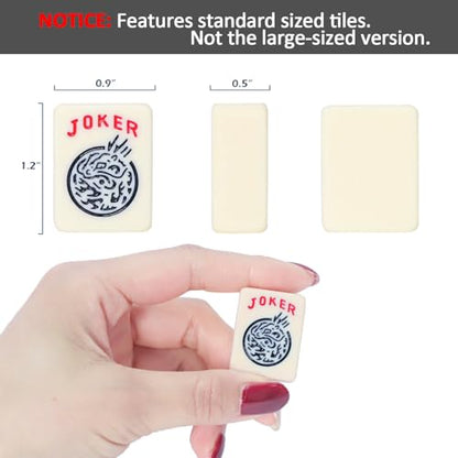 1.2” American Mahjong Tiles, 160 American Mahjong Tiles (Tiles Only, No Dice and Other Accessories) - color: Ivory