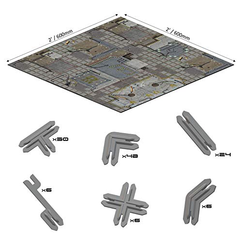 Battle Systems Sci-fi Terrain Frontier Core Set - 28-35mm RPG/Wargames / 40k Necromunda Card Scenery - style: Frontier Core Set