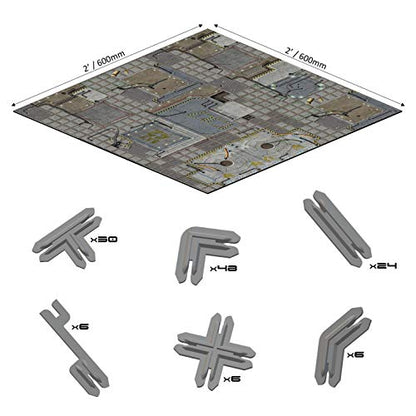 Battle Systems Sci-fi Terrain Frontier Core Set - 28-35mm RPG/Wargames / 40k Necromunda Card Scenery - style: Frontier Core Set
