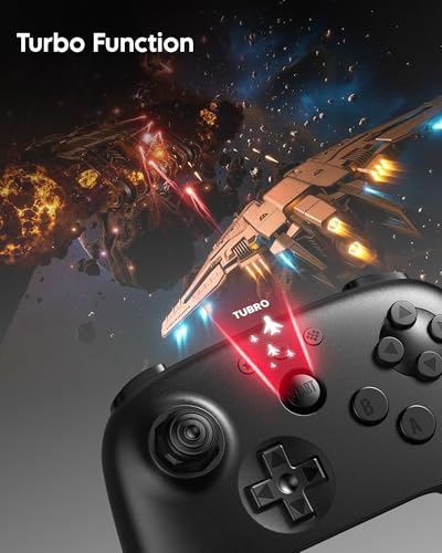 8Bitdo 64 Bluetooth Controller for Analogue 3D, Switch, Switch 2, Windows, Android – Hall Effect Joystick, Vibration, Turbo Function – Black - color: Black