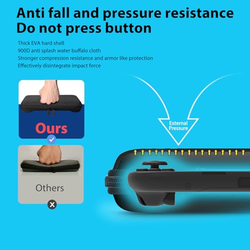 Travel Carrying Case for Nintendo Switch 2 2025, Large Volume Consoles Accessories Bundle Holder Shockproof Hard Shell Protective Cover Pouch Waterproof Portable with Game Cartridge Slots Black - color: Black, style: Net