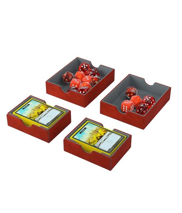 Gamegenic Card Deck Box – Games’ Lair Red 600CT - Durable and Sturdy TCG, OCG Card Storage – Compatible with Pokemon Yugioh Commander MTG Magic: The Gathering Cards - color: Various