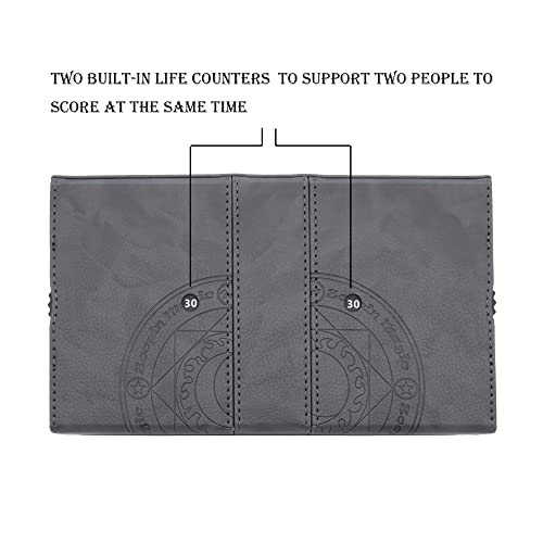 Zoopin 200 Card Deck Box for MTG ,CCG,TCG,Yugioh...With Two Built-in Life Counters and Two Card-trays plus one Dice/Token Tray (Black ) … - color: Black