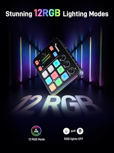 MAONO G1 NEO & PD200XS Gaming Bundle: Audio Mixer and XLR Dynamic Mic | noise reduction, live podcast sessions, recording, creator desk setup, fun controls, complete starter streaming workflow