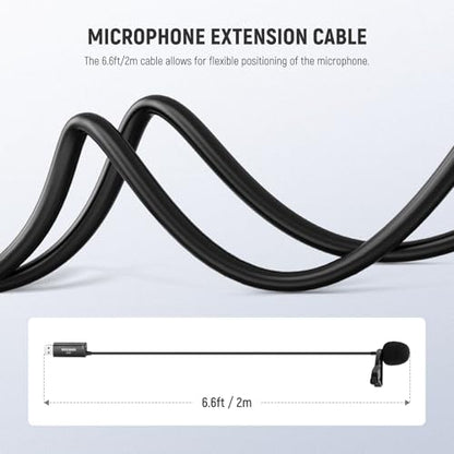 NEEWER USB Lapel Microphone, Plug & Play Mini Omnidirectional Clip On Lavalier Mic with 3.5mm Monitoring Headphones Jack for USB 2.0 Mac Windows PC Laptop Computer YouTube Skype Podcast Gaming, LM2 - style: 1 Pack w/USB A & 3.5mm TRS Plug