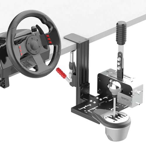 wuutyty Universal Desk Mount for Racing Simulator Shifters & Handbrakes | Compatible with Logitech G, Thrustmaster TH8A/TSS, Fanatec Clubsport & USB Models