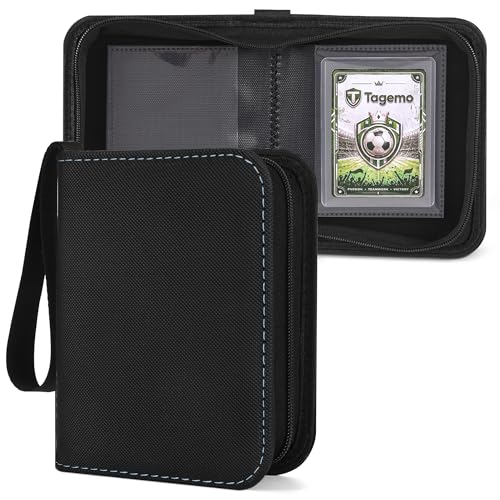 1 Pocket Top Loader Binder, Mini Trading Card Binder Album for 3x4 Rigid Protectors, Small Side-Loading Single Card Binder (PU Leather) - color: Black, size: 1-Pocket