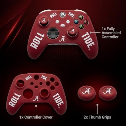 Silicone Gaming Cover Compatible with Xbox Controller - Officially Licensed University of Alabama Crimson Tide Home Design - color: Home-H2
