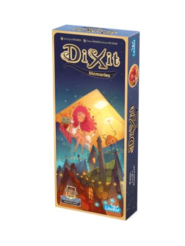 Dixit Memories Board Game EXPANSION - Explore a Fantastical World with 84 Original Art Cards! Creative Storytelling Game for Kids & Adults, Ages 8+, 3-6 Players, 30 Min Playtime, Made by Libellud