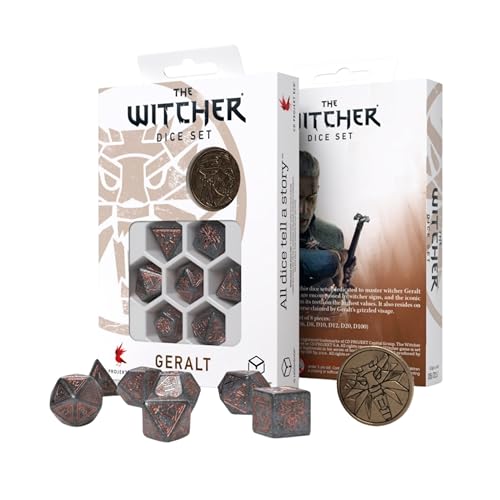 The Witcher Ornamented Dice Set: Geralt, Price of Neutrality by Q Workshop