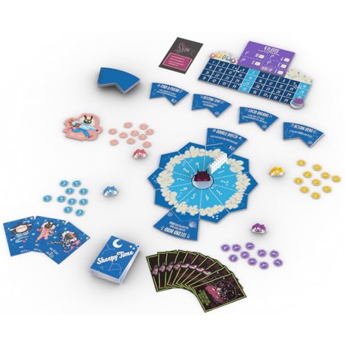 AEG Sheepy Time | Play as Sheep Jumping the Fence in Dreamland, avoid Nightmares | Interactive Push Your Luck Family Game | 1-4 Players | Ages 10+