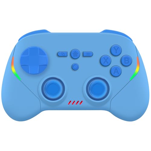 Joso Mobile Gaming Controller, Wireless Game Controller for iPad/Tablet/iPhone/Android/Switch/Switch 2/Lite/OLED/PC, Handheld Gamepad with Hall Effect Joysticks/Triggers/6-Axis Gyro - Blue - color: Blue