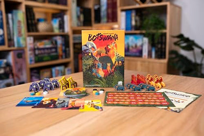 25th Century Games Botswana – Animal Collecting Strategy Card Game by Reiner Knizia Ages 7+ | 2–5 Players | 20–30 Min Playtime | Family-Friendly Gameplay