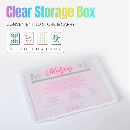 Mahjong Line Finder, 4 Pack Bright Mahjong Rules Helper Reader Beginner-Friendly Accessories - Blue/Purle/Pink/Yellow - color: Blue/Purle/Pink/Yellow