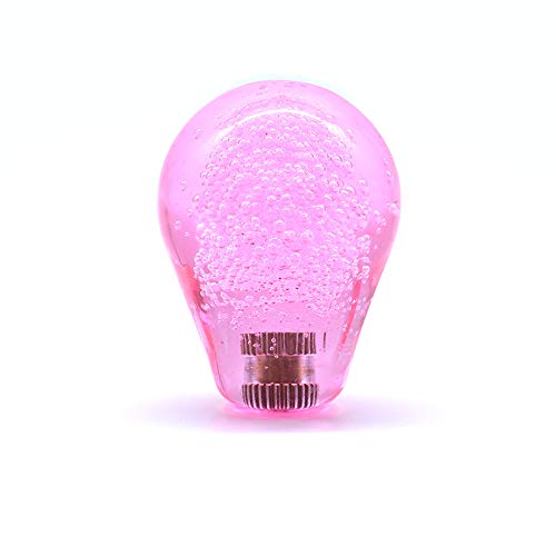 Arcity Arcade Joystick Bat Oval Top Handle Knob American Type Replacement Crystal Pink Big Head for ZIPPY SANWA SEIMITSU Arcade1up Fight Stick Machine Console Cabinet New - color: Crystal Pink Big
