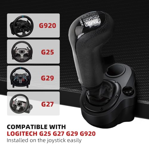 RASTP USB American Truck Simulator Shifter, Gearshift Knob for ATS & ETS2 Games Compatible with Logitech G27 G29 G920 Thrustmaster TH8A Fanatec SQ, PC Sim Racing Shifter (Style 1) - size: USB Gearshift Knob Style 1
