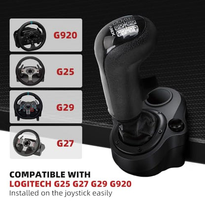 RASTP USB American Truck Simulator Shifter, Gearshift Knob for ATS & ETS2 Games Compatible with Logitech G27 G29 G920 Thrustmaster TH8A Fanatec SQ, PC Sim Racing Shifter (Style 1) - size: USB Gearshift Knob Style 1