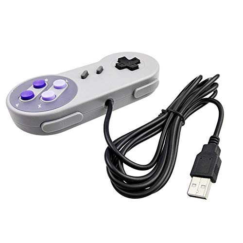 2 Packs USB Controller for Super NES SNES, USB Famicom Controller Joypad Gamepad for Laptop Computer Windows PC/MAC/Raspberry Pi