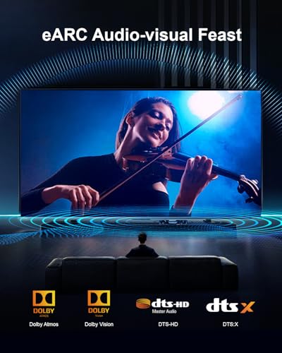 HDMI 2.1 Cable, 8K, 1.5 Feet, High Speed 48Gbps, Black - size: 1.5 ft, style: Bi directional
