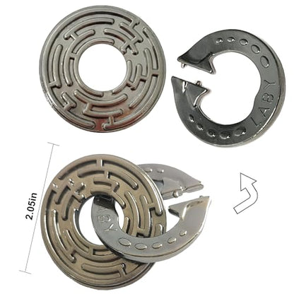 Metal Brain Teasers Puzzles 3PCS | Unlock Interlocking Puzzles