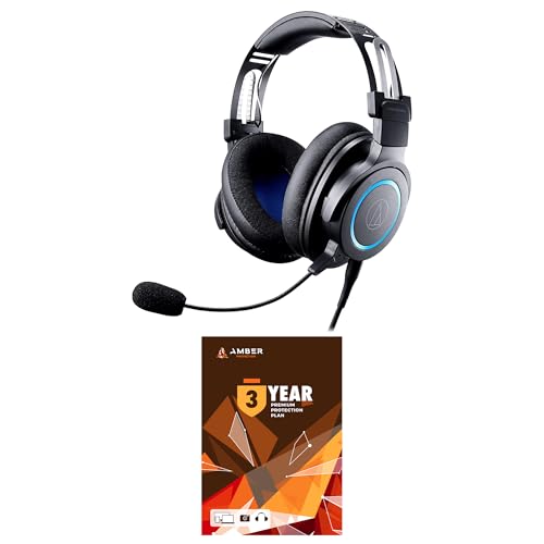 Audio Technica ATH-G1 Wired Gaming Headset Black with an Additional 1 Year Extended Amber Protection (2020)