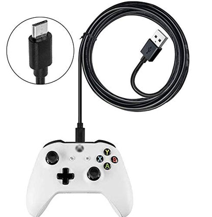Akingdleo Replacement Xbox one Controller Charging Cable,5FT Micro USB Charge and Play Data Sync Cord Compatible for Xbox One S/X Elite Dualshock 4 Controller