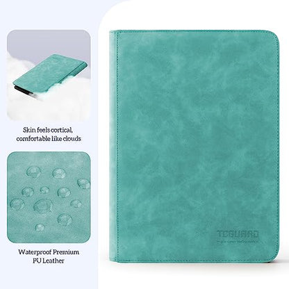 Trading Card Binder, 9 Side Loading Pocket Card Album Hold Up to 540 Cards, Zipper Binder for Cards Collection, TCG Card Holder for Game Card, Sports Card, Yugioh, MTG etc.(Green) - color: Green 9
