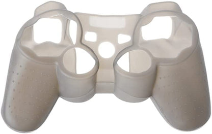 Silicone Case Soft Protective Skin Cover for PS3 Controller Gel Rubber Case Cover Replacement (Grey) - color: Grey