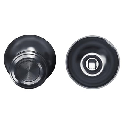 eXtremeRate Custom Black Metal Thumbsticks for PS5 Controller, Replacement Aluminum Analog Stick Joystick for PS4 Controller - color: Black