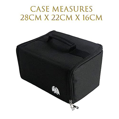 Miniature Storage Case - 80 Foam Slot Miniature Carrying Box - Figurine Storage with Handle - Figure Army Cases - Hobby Model Minis (4 Tray)