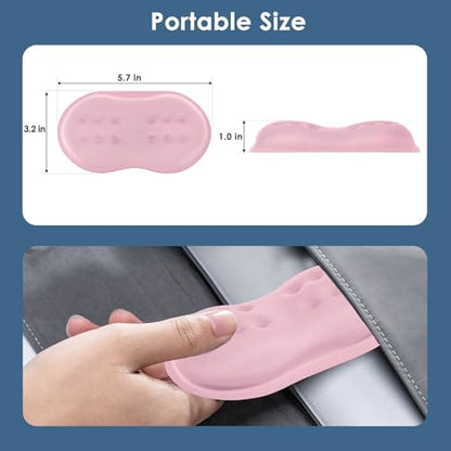 VANKEY Ergonomic Mouse Wrist Rest, Soft Support, Memory Foam Pad, Non-Slip Base (Pale Pink) - color: Pale Pink