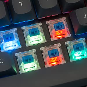 Keychron Q4 Wired Custom Mechanical Keyboard, QMK/VIA Programmable Macro, Full Aluminum, Hot-Swappable Gateron G Pro Blue Switch, 60% Layout Double Gasket Compatible with Mac and Windows - Blue - color: Gray (Gateron G Pro Blue Switch)
