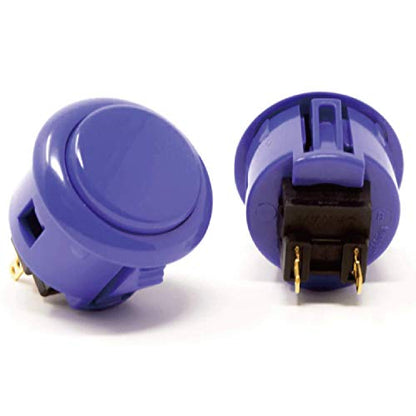 Sanwa 6 pcs OBSF-30 Original Push Button 30mm - for Arcade Jamma Video Game & Arcade Joystick Games Console (Dark Blue), Use for Arcade Game Machine Cabinet S@NWA - color: Dark Blue