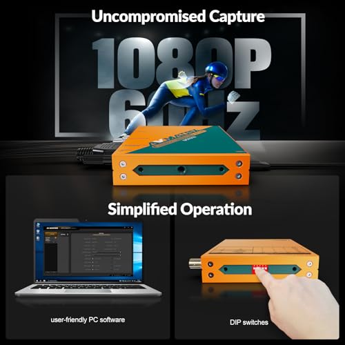 USB 3.0 Multi-Input Capture Card, 1080P60, UC7018 | SDI/HDMI/VGA/DVI/CVBS to USB3.0,Auto-detect input,Windows/Mac/Linux, plug and play,For Security Cameras & Teaching - color: UC7018