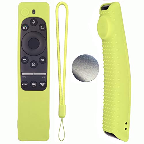 Silicone Protecitve Case Cover for Samsung Smart TV Remote Control BN59 Series, with Magnet Anti-Lost Shockproof Soft Anti Slip Samsung Remote Control Cover(Luminus Green) - color: Luminus Green
