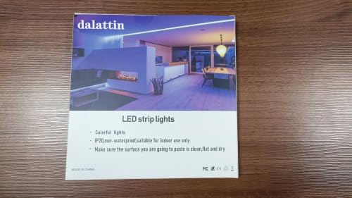 dalattin Led Lights for Bedroom 130ft (2 Rolls of 65.6ft), Led Strip Lights with Remote & App Control, LED Light Strips for Decorative Purposes - size: 130FT(Bluetooth)