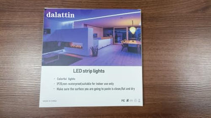 dalattin Led Lights for Bedroom 130ft (2 Rolls of 65.6ft), Led Strip Lights with Remote & App Control, LED Light Strips for Decorative Purposes - size: 130FT(Bluetooth)