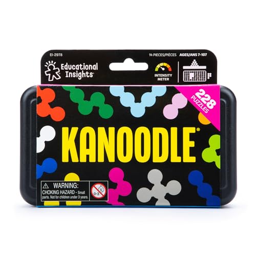 Educational Insights Kanoodle - 3D Brain Teaser Puzzles for Kids, Spatial Puzzle Games for Adults, Teens and Kids, Problem Solving Toys and Logic Puzzles, Single Player Games (Pack of 2) - size: Medium (Pack of 2)