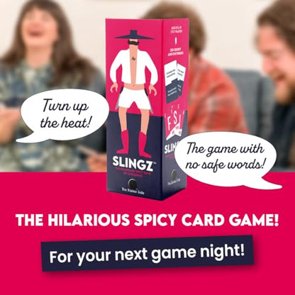 Slingz - The Quick and Hilariously Spicy Categories Card Game | 2-7 Players | for Adults, College Students, Game Nights, Parties and More | by The Darker Side Games - style: 18 and up - Adult