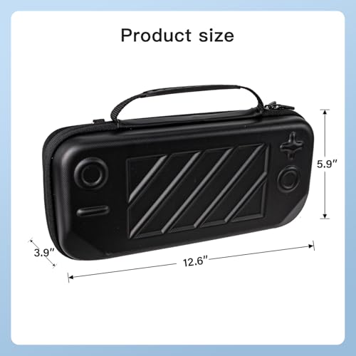 Carrying Case for My Arcade Atari Gamestation Go Retro Video Games Console,Stand Hard Shell Cover with Shoulder Straps for My Arcade Atari Gamestation Go Cable Charger & Accessories ,Shockproof,Black
