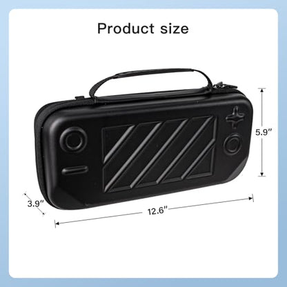 Carrying Case for My Arcade Atari Gamestation Go Retro Video Games Console,Stand Hard Shell Cover with Shoulder Straps for My Arcade Atari Gamestation Go Cable Charger & Accessories ,Shockproof,Black
