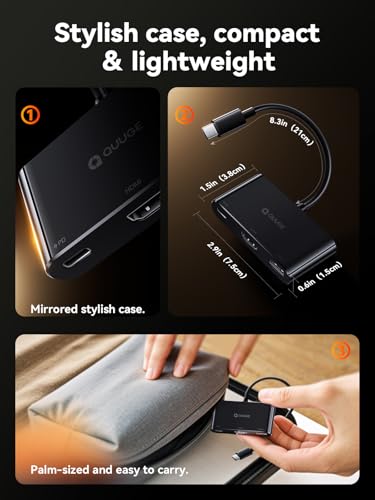 Switch Dock Docking Station for Nintendo: Portable Switch TV Dock Adapter Compatible with Nintendo Switch/OLED/Steam Deck/Laptop, USB C to HDMI Adapter with 4K, PD 100W Charging, USB 3.0 Port - style: QC301【1 × HDMI + 1 × USB-A + PD 100W】
